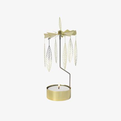 Nordic Nest Pluto Design Stig L Salix rotary candle medium Gold