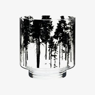 Nordic Nest Nordic The Forest lantern/vase 17 cm clear-black