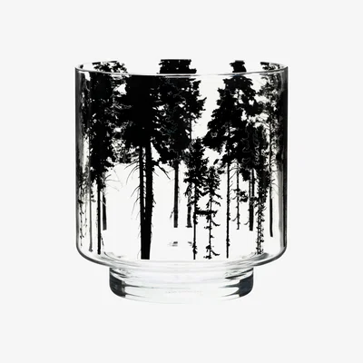 Nordic Nest Nordic The Forest lantern/vase 17 cm clear-black