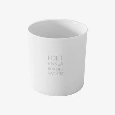 Nordic Nest Ernst lantern with quotation I det enkla