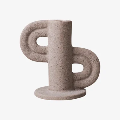 Nordic Nest DBKD Swirl Slide candle holder Nude