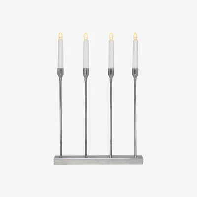 Nordic Nest Star Trading Lottie Advent candle holder Chrome