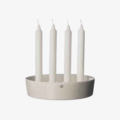 Nordic Nest ERNST Ernst advent bowl candle holder Ø18 cm Glazed white