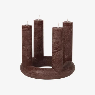 Nordic Nest Lucia advent candle Madder brown