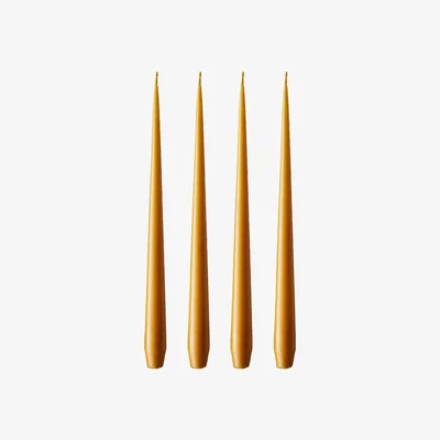 Nordic Nest Ester & Erik candle 32 cm 4-pack dark saffron Matte