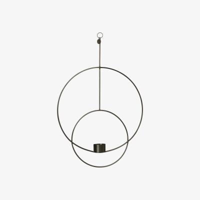 Nordic Nest Hanging tealight holder round black