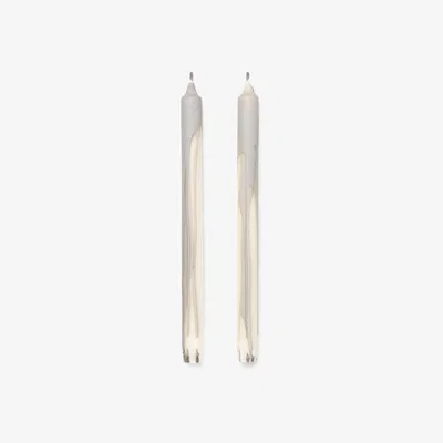 Nordic Nest Dryp stearin candle 2-pack Warm Grey