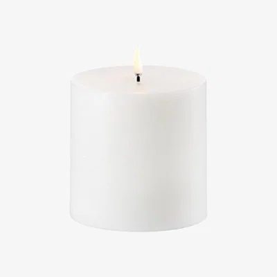 Nordic Nest Uyuni Lighting Uyuni LED Block candle white Ø10.1 cm 10 cm