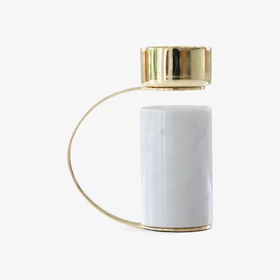 Nordic Nest Heavy candle holder carrara