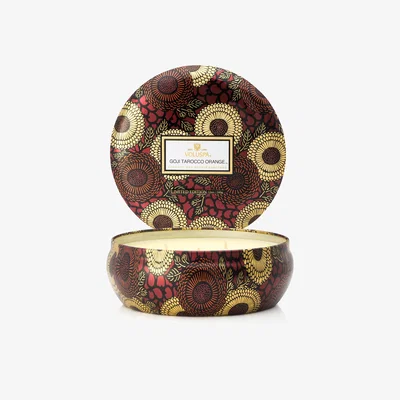 Nordic Nest 3-wick in a tin candle 60 hours Goji & Tarocco Orange