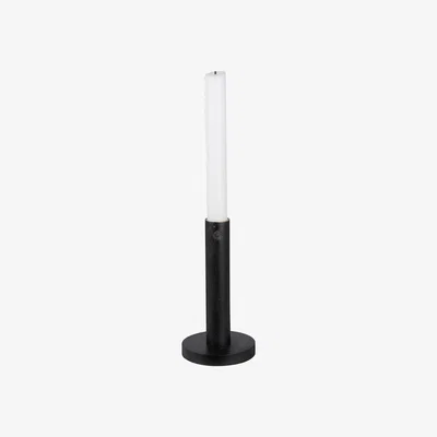 Nordic Nest Ernst candle sticks wood black 15 cm