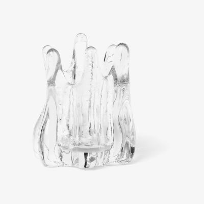 Nordic Nest Holo tealight holder sticks Ø10 cm Clear