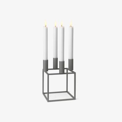Nordic Nest Kubus 4 candle holder grey