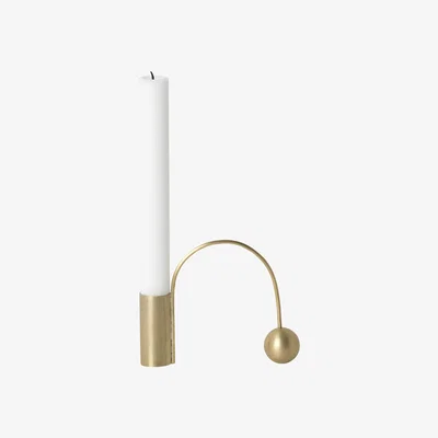 Nordic Nest Balance brass candle holder candle stick