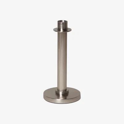 Nordic Nest Lexington Lexington candle holder striped 20 cm Brass