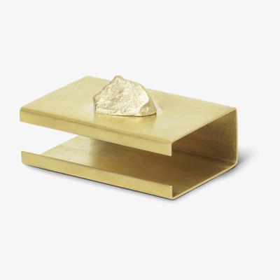 Nordic Nest Stone match holder Brass