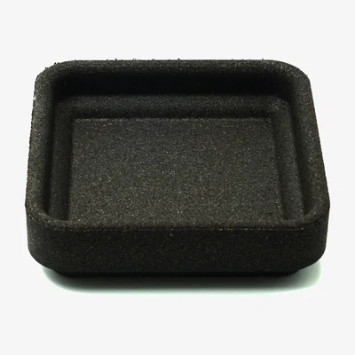 Nordic Nest Born In Sweden Cork bowl for four candles 16x16 cm Black