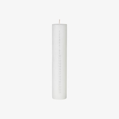Nordic Nest Broste Copenhagen Rustic advent candle Pure white