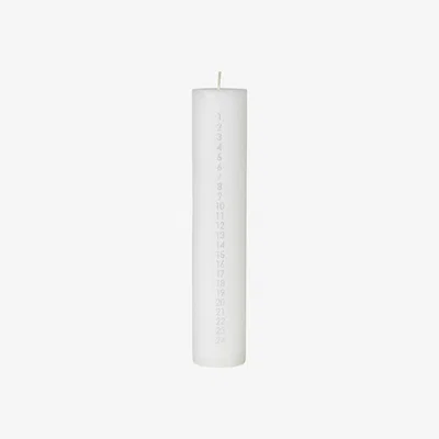 Nordic Nest Broste Copenhagen Rustic advent candle Pure white