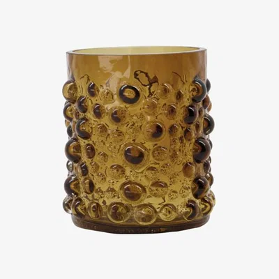 Nordic Nest Foam tea light holder Amber