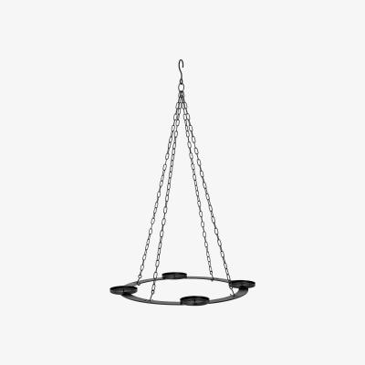 Nordic Nest Jutta advent candle chandelier Ø40 cm Black