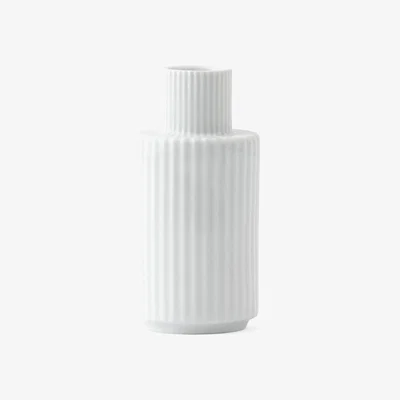 Nordic Nest Lyngby vase candle holder white 11 cm