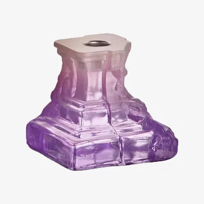 Nordic Nest Kosta Boda Rocky Baroque candle sticks 95 mm Lilac