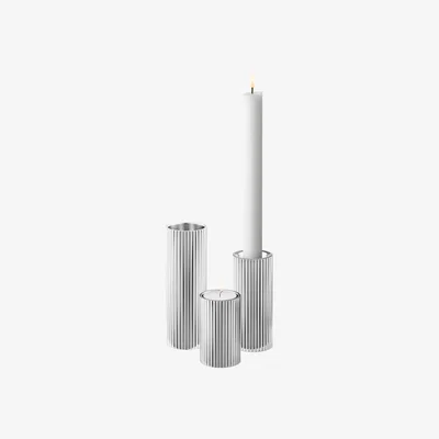 Nordic Nest Bernadotte candle sticks 3 pieces Stainless steel