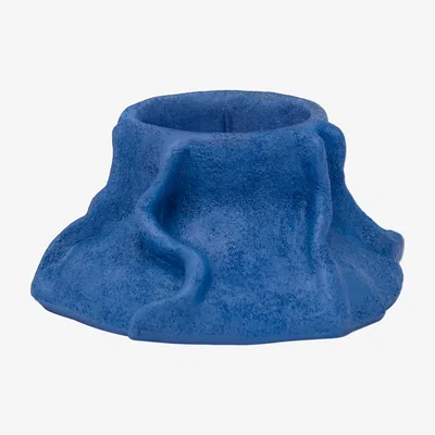 Nordic Nest Mette Ditmer Art Piece lava candle sticks Ø12.5 cm Cobalt
