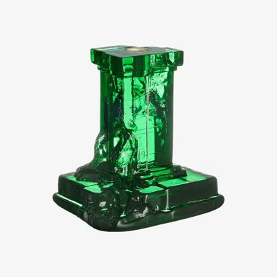 Nordic Nest Kosta Boda Rocky Baroque candle sticks 150 mm Emerald green