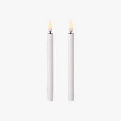 Nordic Nest Uyuni LED Taper candle Mini white Ø1.3 cm 2-pack 16.6 cm
