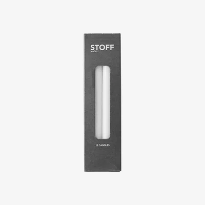 Nordic Nest Nagel candles 12-pack white