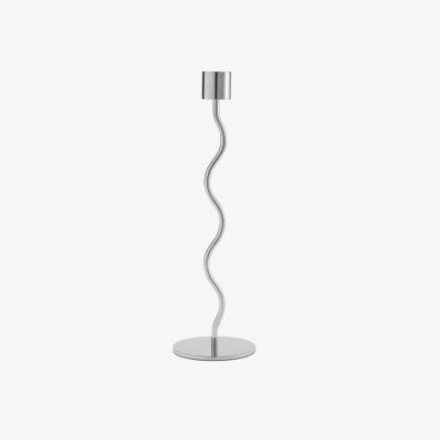 Nordic Nest Cooee Design Curved candle holder 26 cm Rostfritt stål