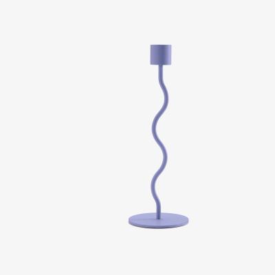 Nordic Nest Cooee Design Curved candle holder 23 cm Mauve