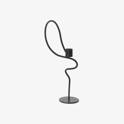 Nordic Nest ferm LIVING Valse candlestick high Black
