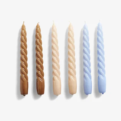 Nordic Nest Candle Twist candle 6-pack caramel-peach-lavender