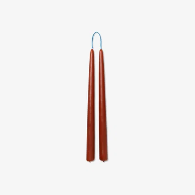 Nordic Nest Dipped candles handmade 30 cm 2-pack Rust