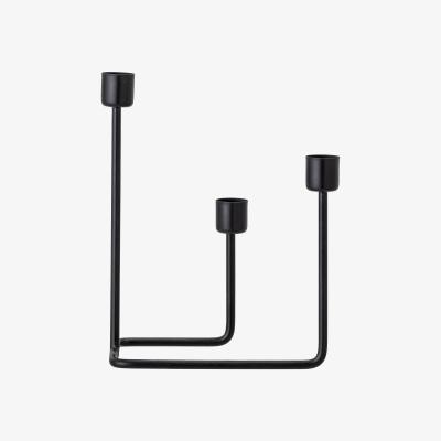 Nordic Nest Hafi candlestick 21 cm Black