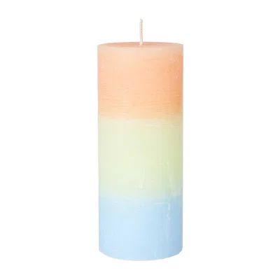 Nordic Nest Broste Copenhagen Rainbow block candle 17 cm Cloudy melon