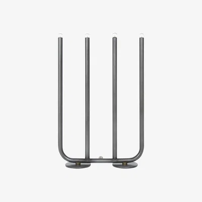Nordic Nest Konsthantverk December 4 candlestick Anthracite oxide