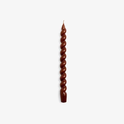 Nordic Nest HAY Candle Long Spiral candle Brown