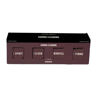 Nordic Nest Humdakin Humdakin scented candle 4-pack Karma Cleaning - Bordeaux