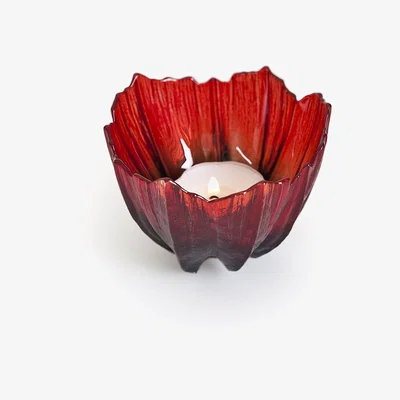 Nordic Nest Poppy lantern red-black