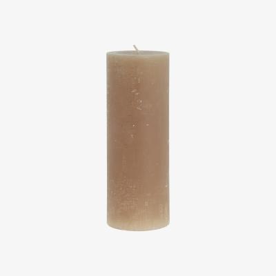 Nordic Nest Lene Bjerre Rustic candle golden brown Ø7.5 cm 20 cm