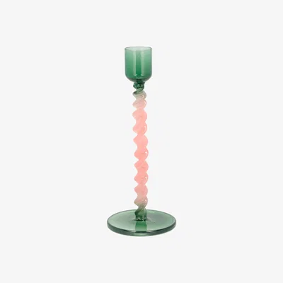 Nordic Nest Villa Collection Styles candlestick 163 cm Green-pink