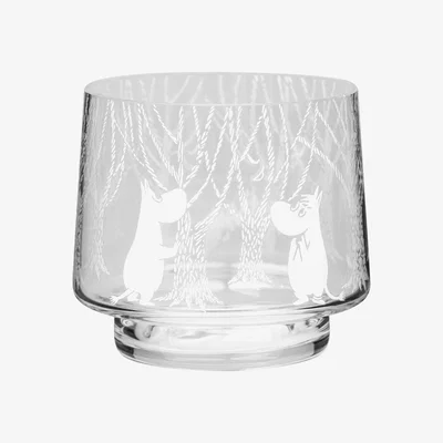 Nordic Nest In the Woods tealight holder/bowl 8 cm clear-white