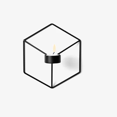 Nordic Nest POV candleholder wall black