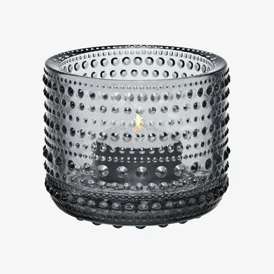 Nordic Nest Kastehelmi candleholder grey