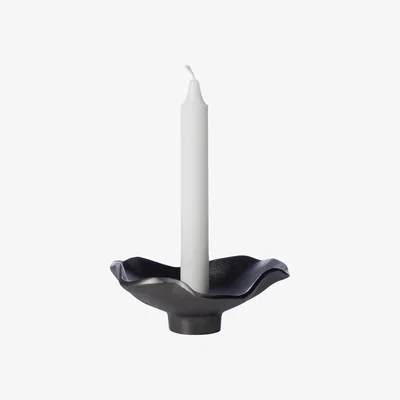 Nordic Nest ERNST Ernst candlestick black aluminum Ø14 cm