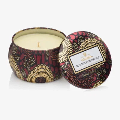 Nordic Nest Decorative tin candle 25 hours Goji & Tarocco Orange